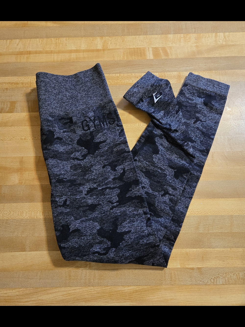 Gymshark Women's Dark Gray Camo Leggings